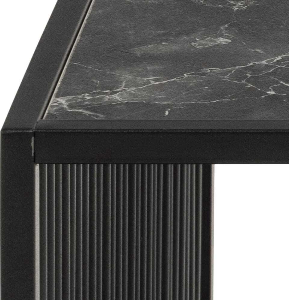 mutoni Table basse Iola noir 80  