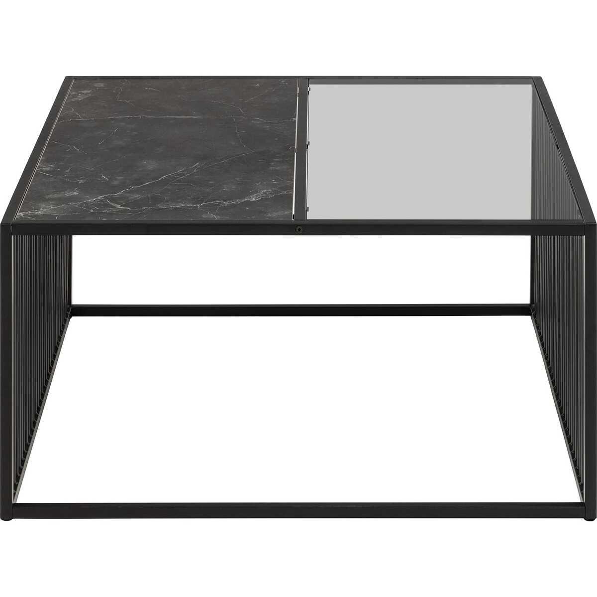 mutoni Table basse Iola noir 80  