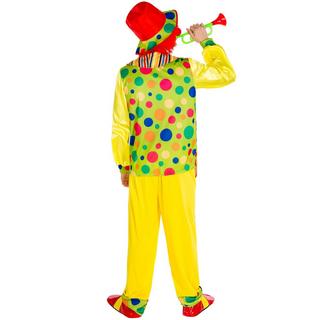 Tectake  Costume da uomo - Clown Pipetto 