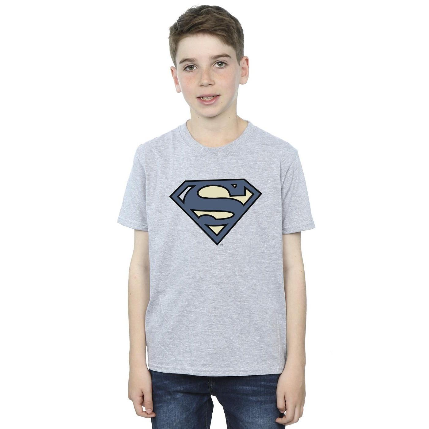 DC COMICS  Tshirt SUPERMAN INDIGO BLUE LOGO 