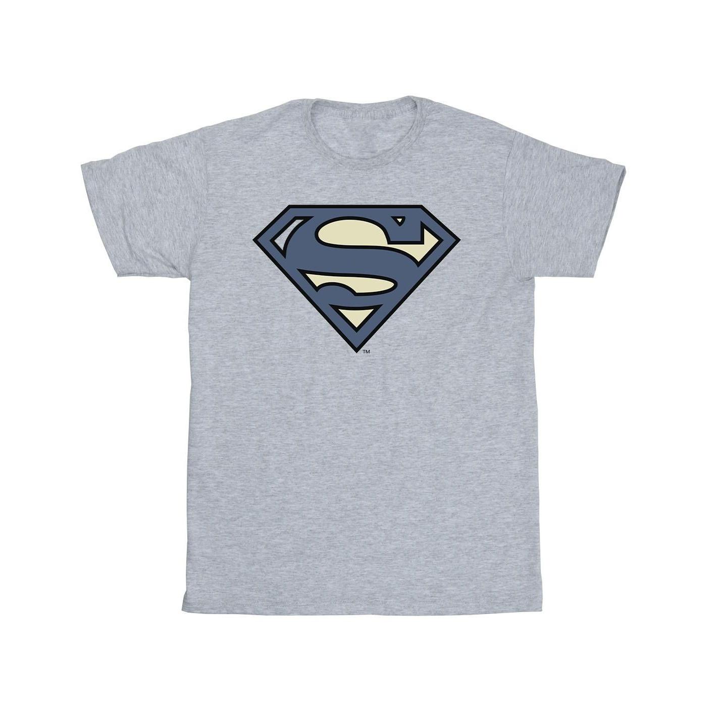 DC COMICS  Tshirt SUPERMAN INDIGO BLUE LOGO 