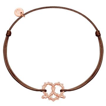 Femme Bracelet Bretzel coeur