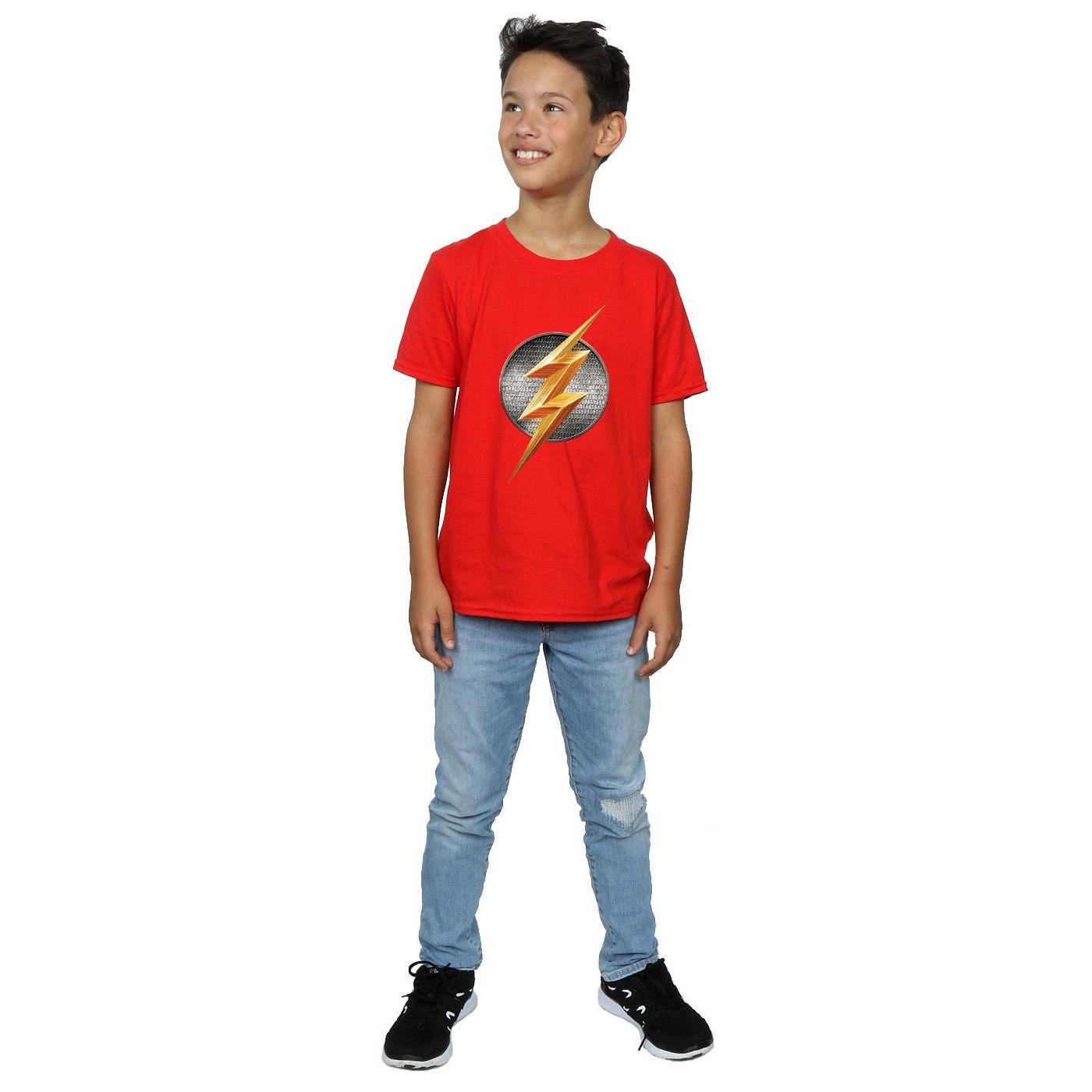 DC COMICS  Justice League Movie Flash Emblem TShirt 