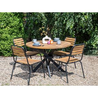 Beliani Table de jardin en Acacia Moderne LISSONE  