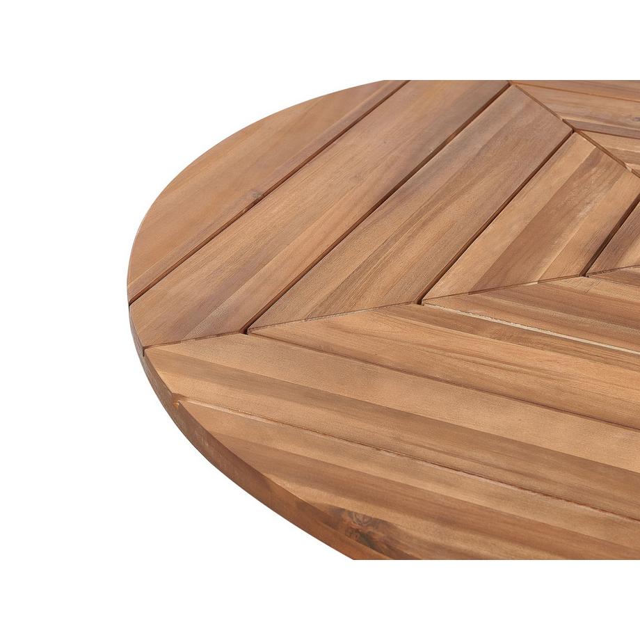 Beliani Table de salle à manger de jardin en Acacia Moderne LISSONE  