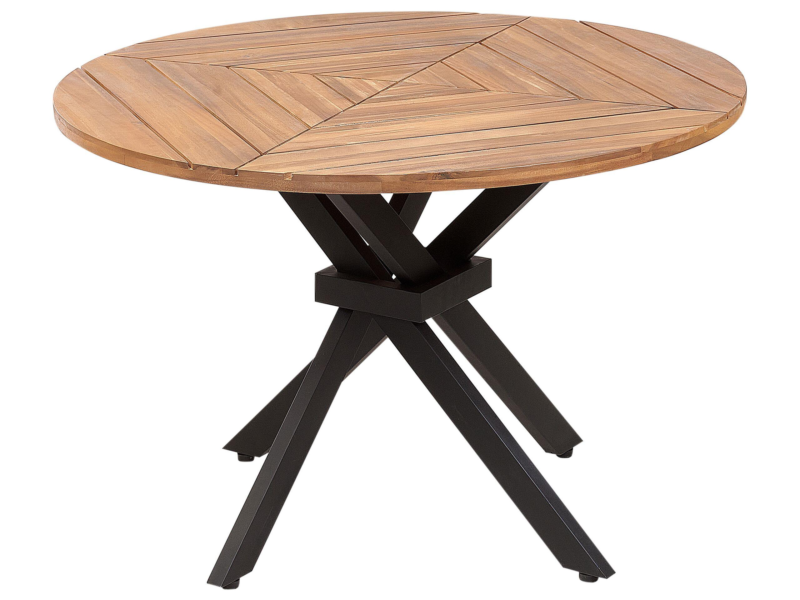 Beliani Table de jardin en Acacia Moderne LISSONE  