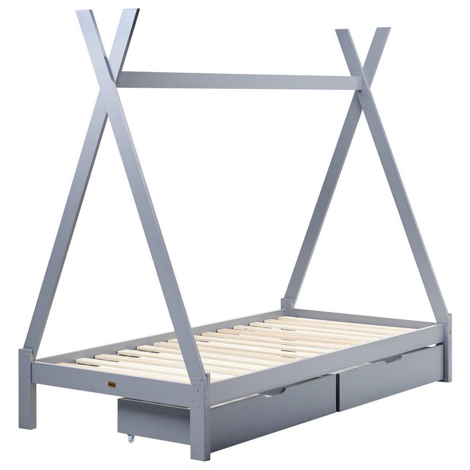 Beliani Lit à tiroirs pour enfants en Bois de pin  DEVAY  