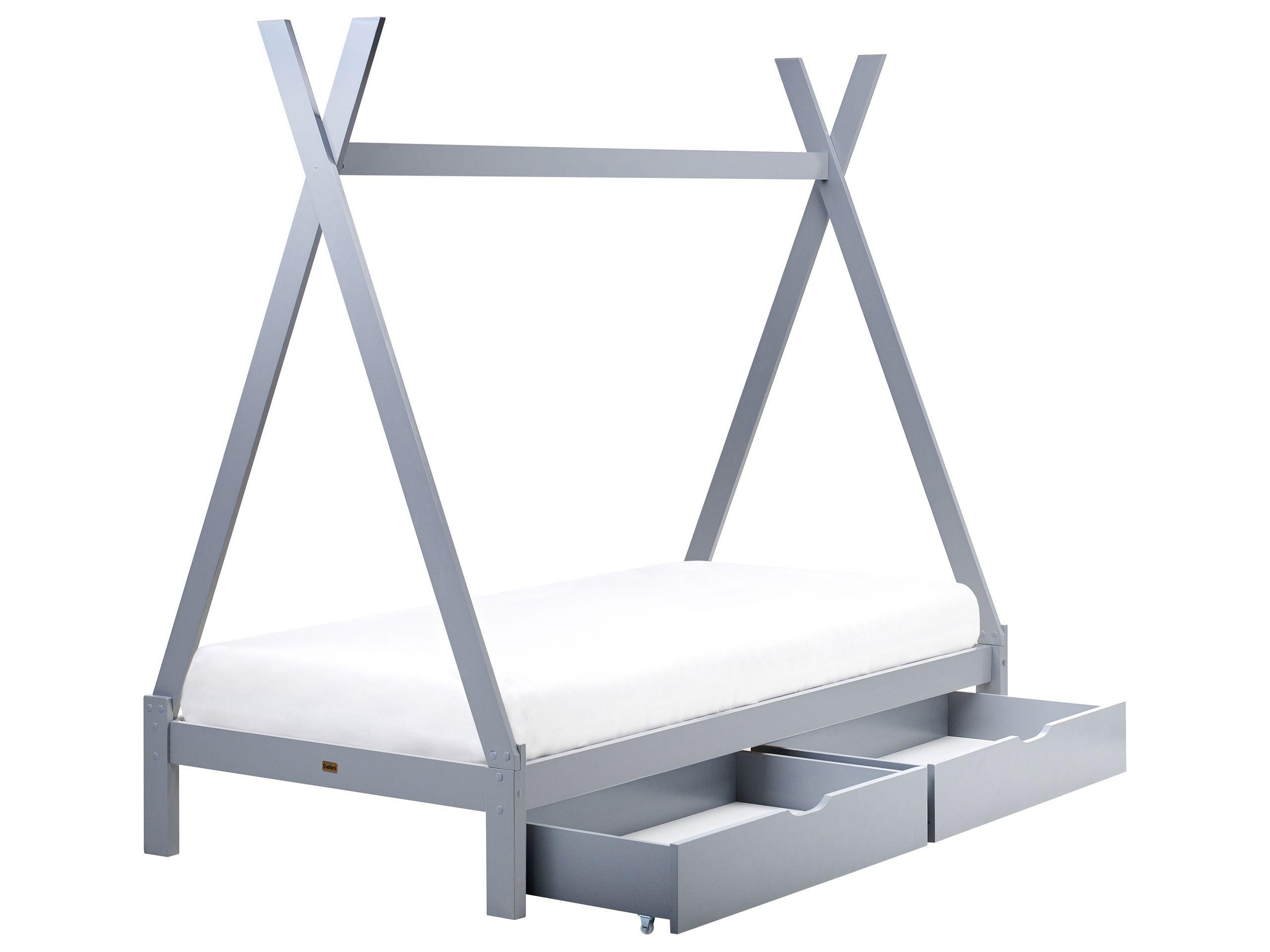 Beliani Letto per bambini con cassetti en Legno di pino Moderno DEVAY  