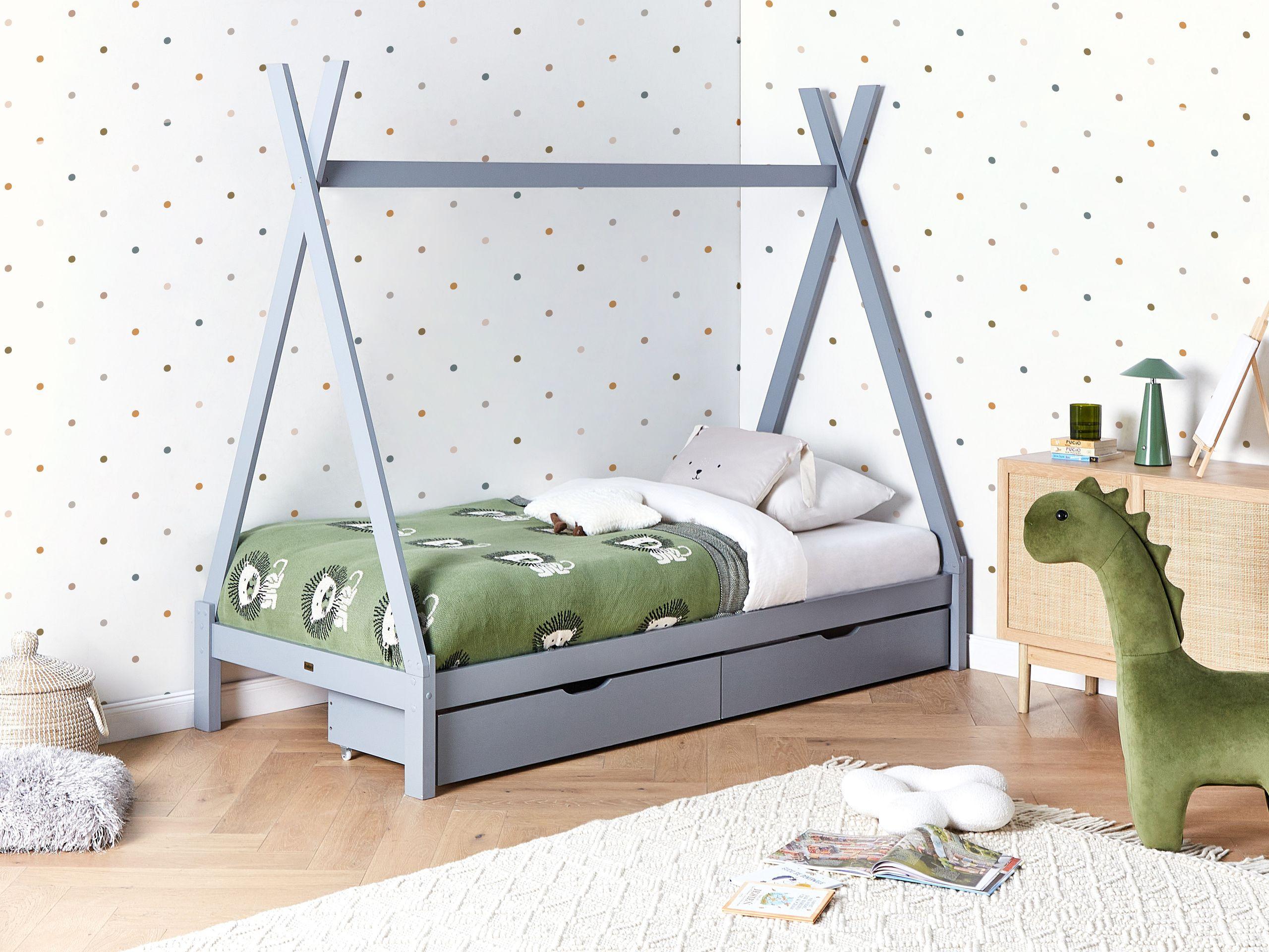 Beliani Letto per bambini con cassetti en Legno di pino Moderno DEVAY  