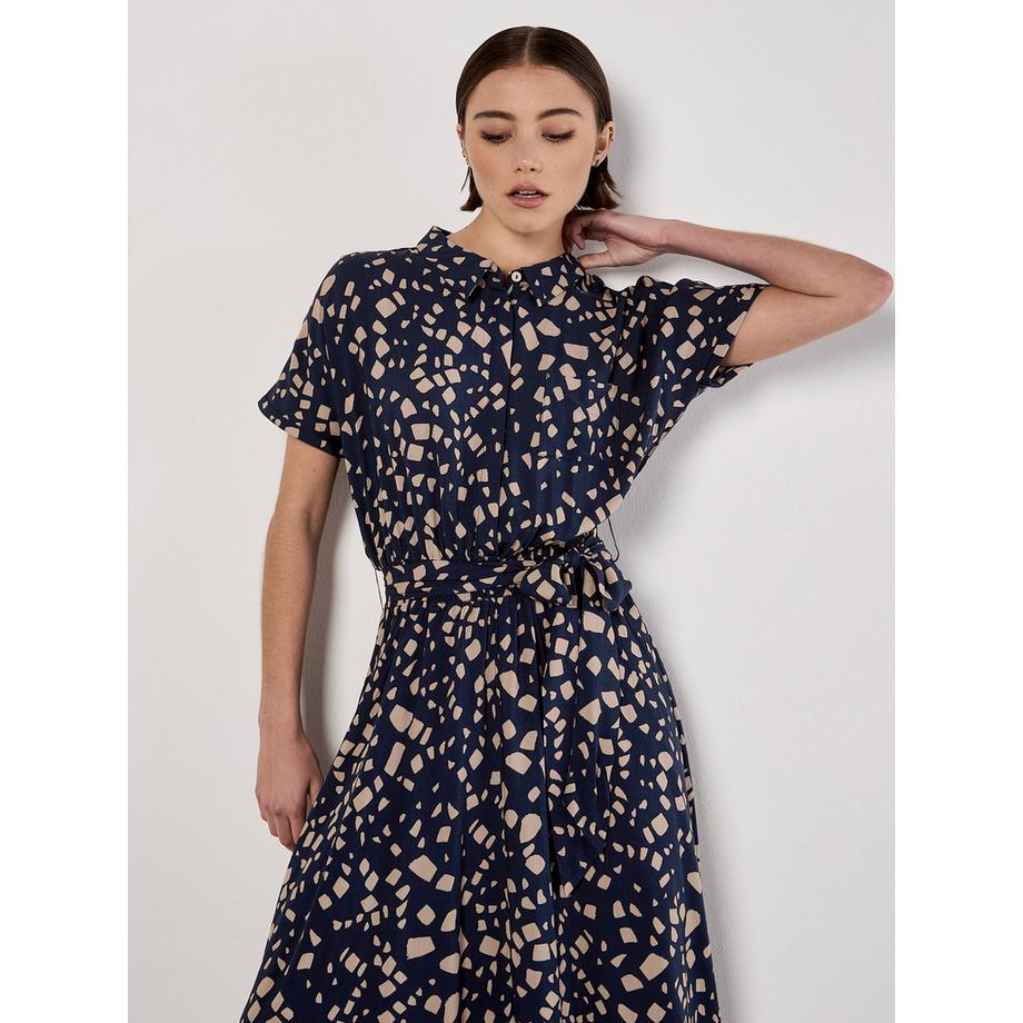 APRICOT Midikleid verstreutes Karohemd  