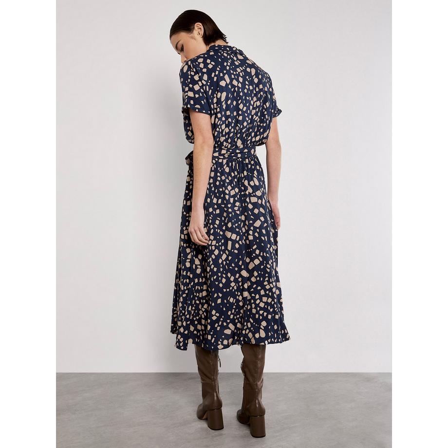 APRICOT Midikleid verstreutes Karohemd  