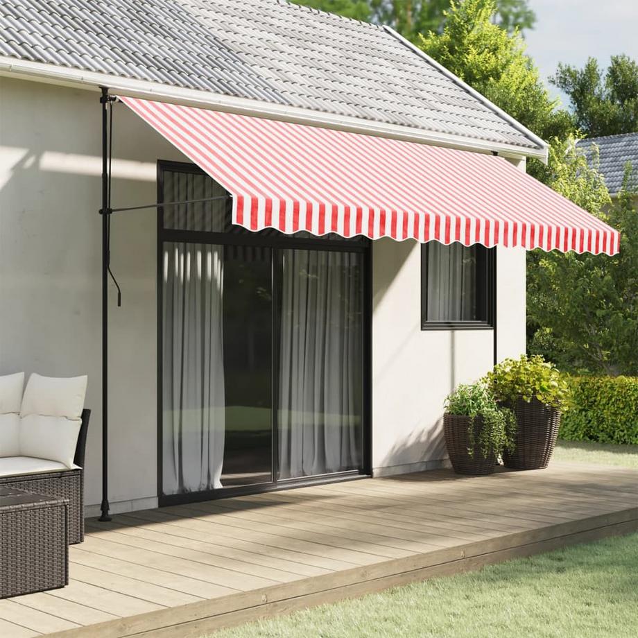 VidaXL Tissu de cantonnière d’auvent de remplacement tissu  