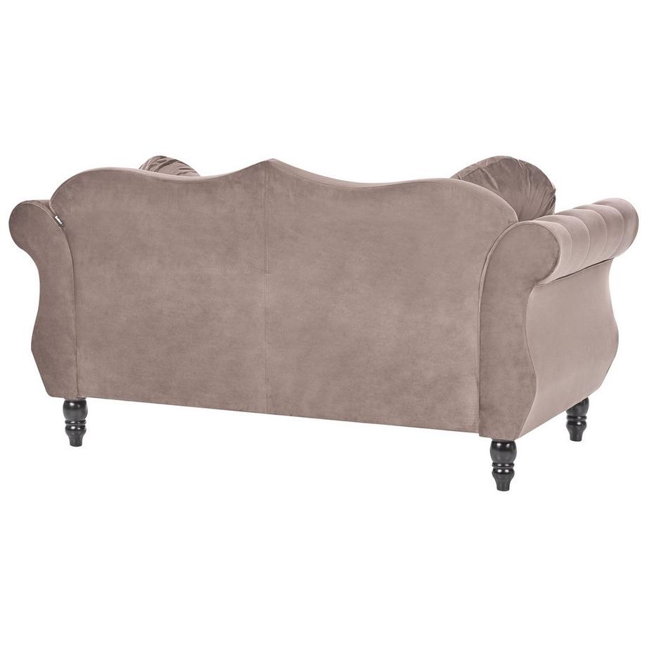 Beliani 2 Sitzer Sofa aus Samtstoff Glamourös SKIEN  