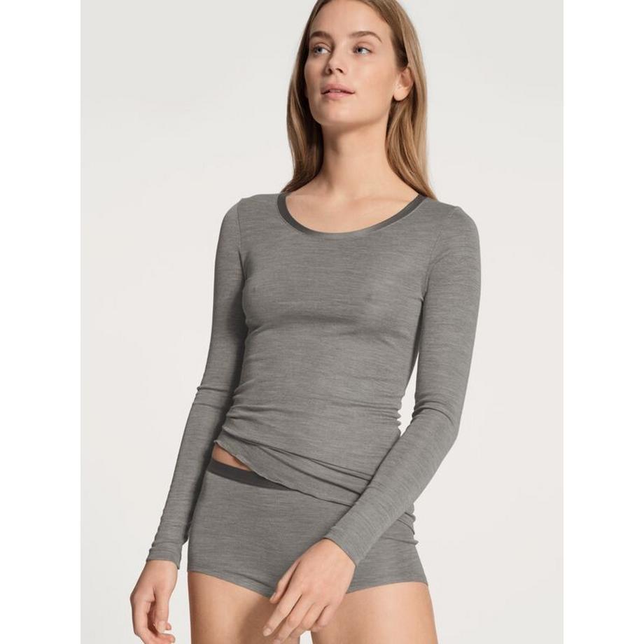 CALIDA Wolle Seide Langarm Shirt  