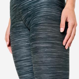 DOMYOS  Leggings donna fitness vita alta poliestere 