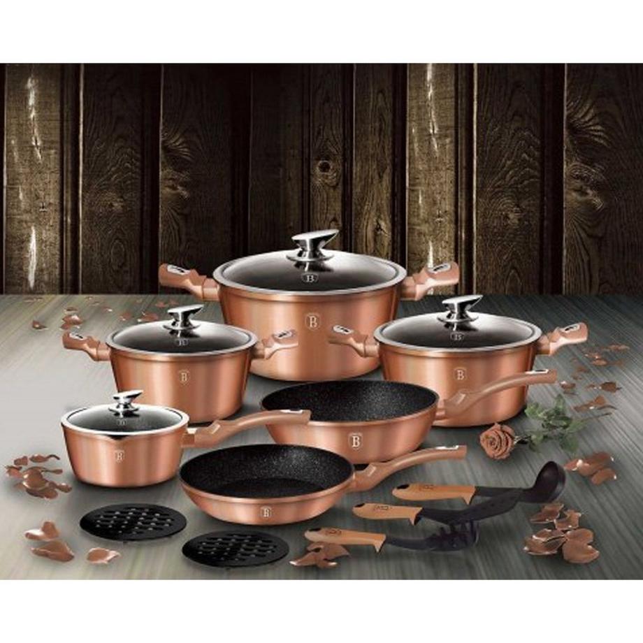 Berlinger Haus  17-teiliges Kochgeschirr-Set Rose Gold Edition 