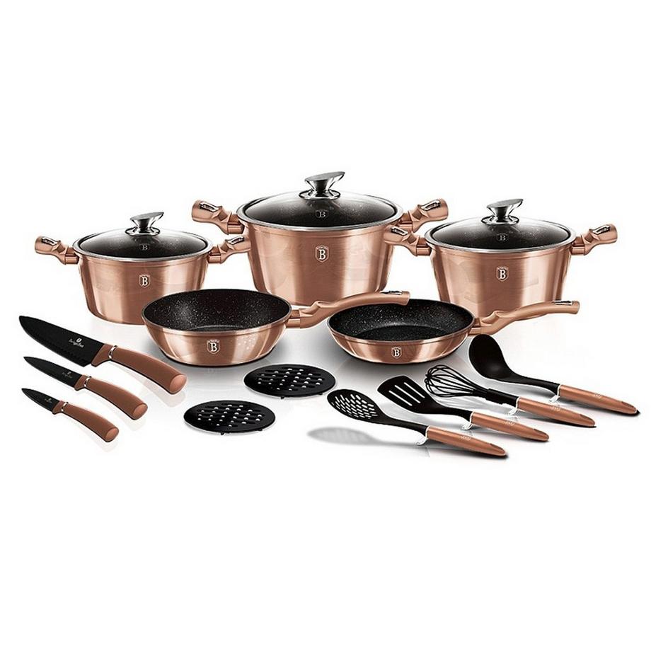 Berlinger Haus  17-teiliges Kochgeschirr-Set Rose Gold Edition 