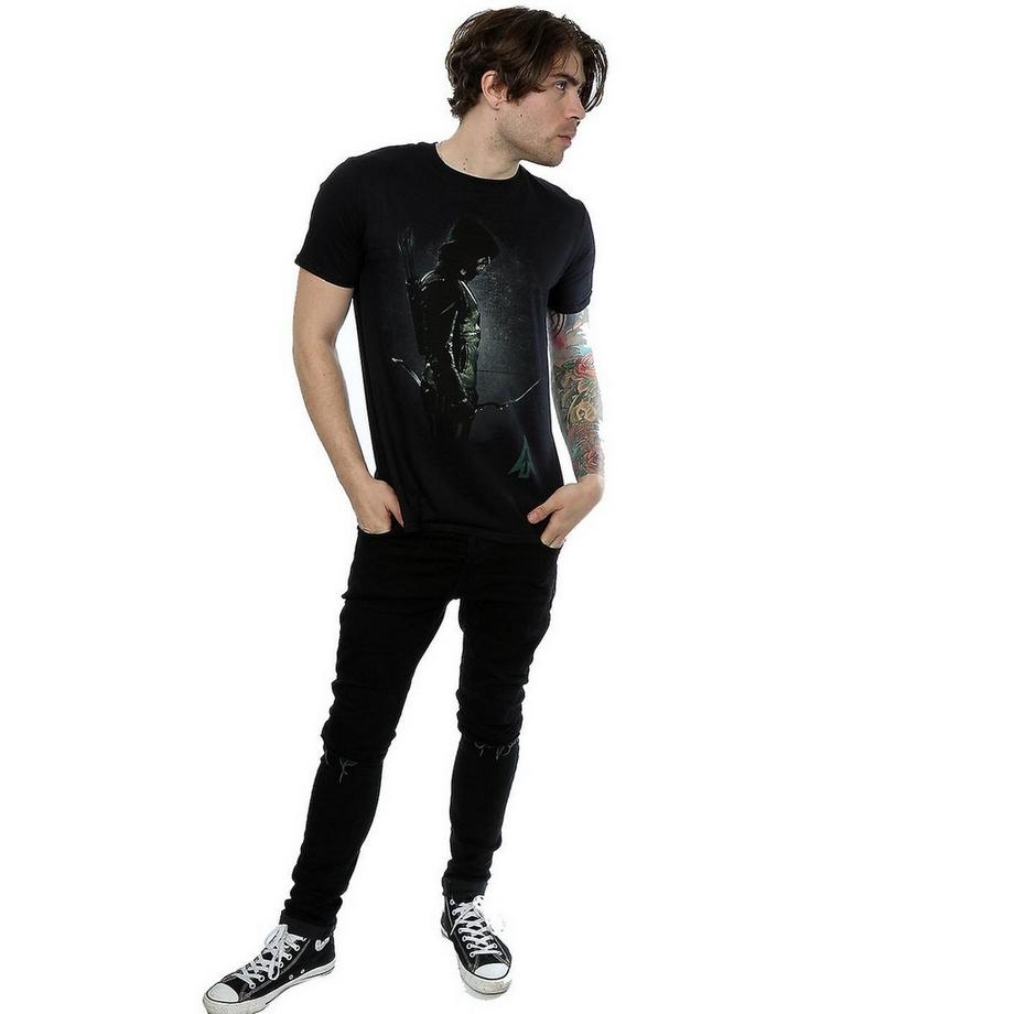 Green Arrow Green Arrow Hooded Focus T-Shirt  