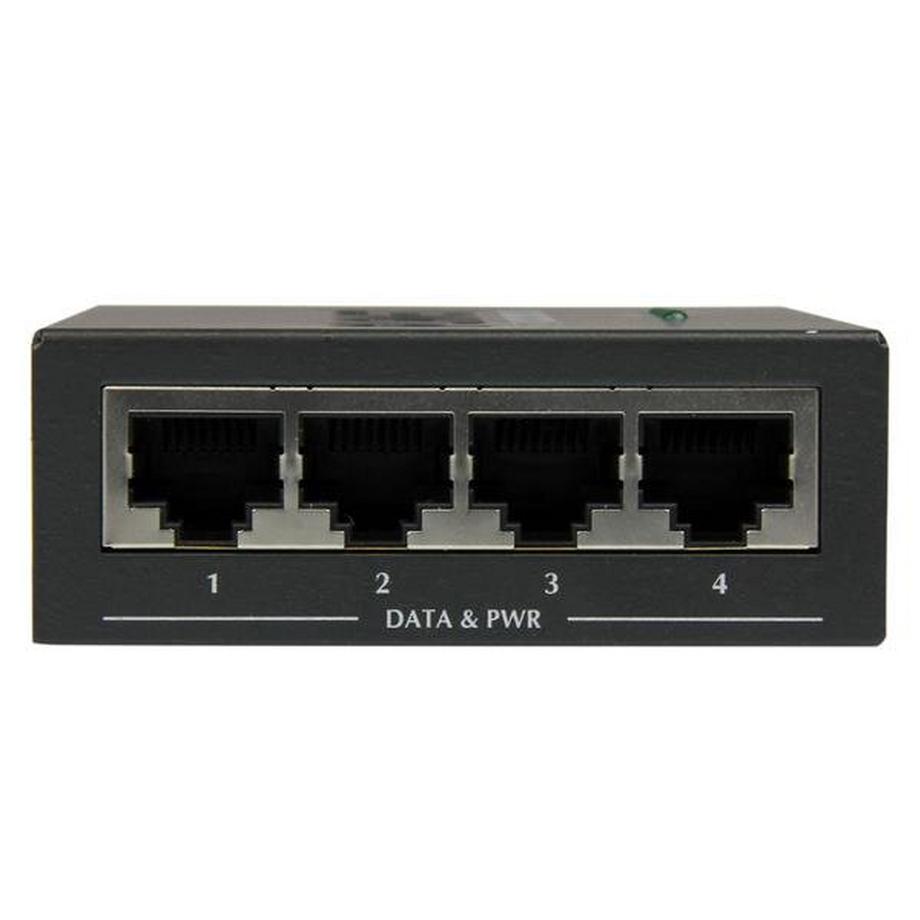 STARTECH.COM  4 Port Gigabit midspan - PoE+ Injektor - 802.3at/af 