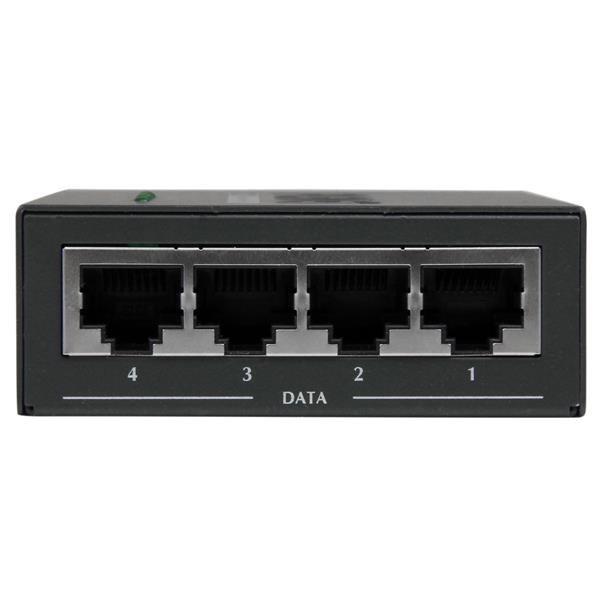 STARTECH.COM  4 Port Gigabit midspan - PoE+ Injektor - 802.3at/af 