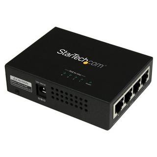 STARTECH.COM  4 Port Gigabit midspan - PoE+ Injektor - 802.3at/af 