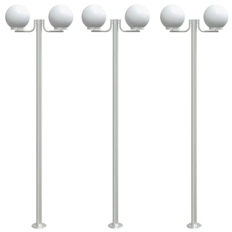 Lampadaire d'extérieur acier inoxydable