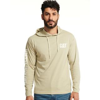 Caterpillar T-shirt con Cappuccio a Maniche Lunghe  