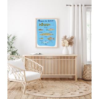 La-Jonx Poissons du Léman - Poster  