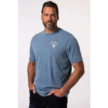 T-Shirt, Halbarm, Brustprint, Vintage Look