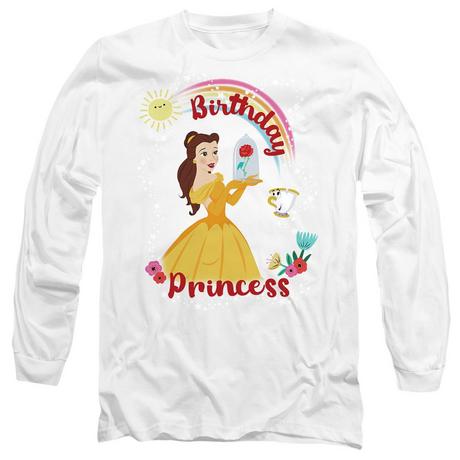 Beauty And The Beast T-shirt Maniche Lunghe Birthday Princess  