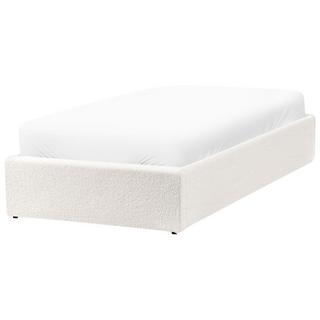 Beliani Lit ottoman sans tête de lit en Bouclé Scandinave DINAN  