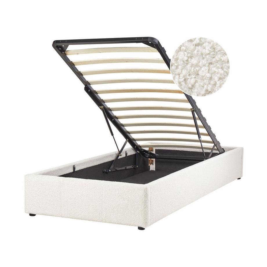 Letto con ottomano senza testata en Bouclé Minimalista DINAN