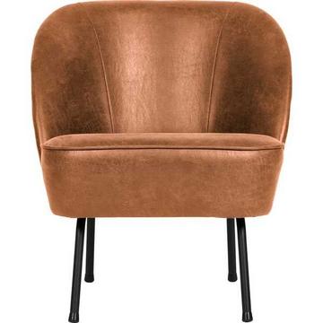 Fauteuil Vogue cuir recyclé cognac