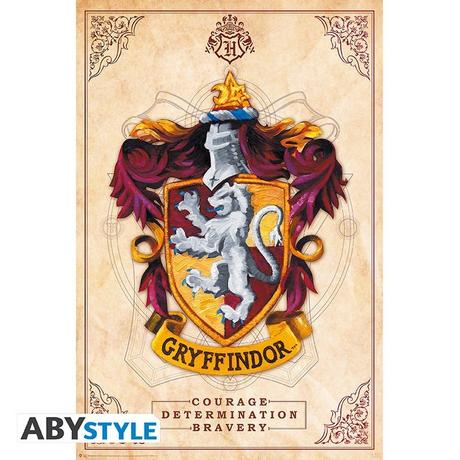 Abystyle Poster - Gerollt und mit Folie versehen - Harry Potter - Haus Gryffindor  