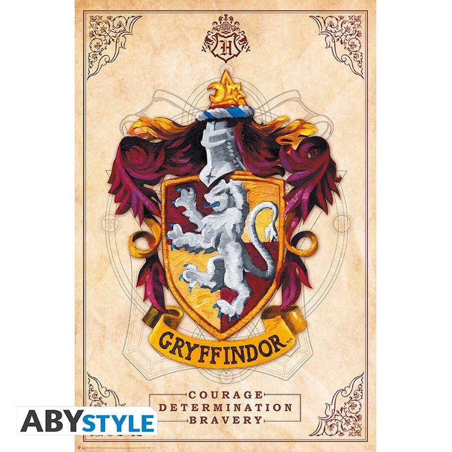 Abystyle Poster - Roulé et filmé - Harry Potter - Gryffondor  