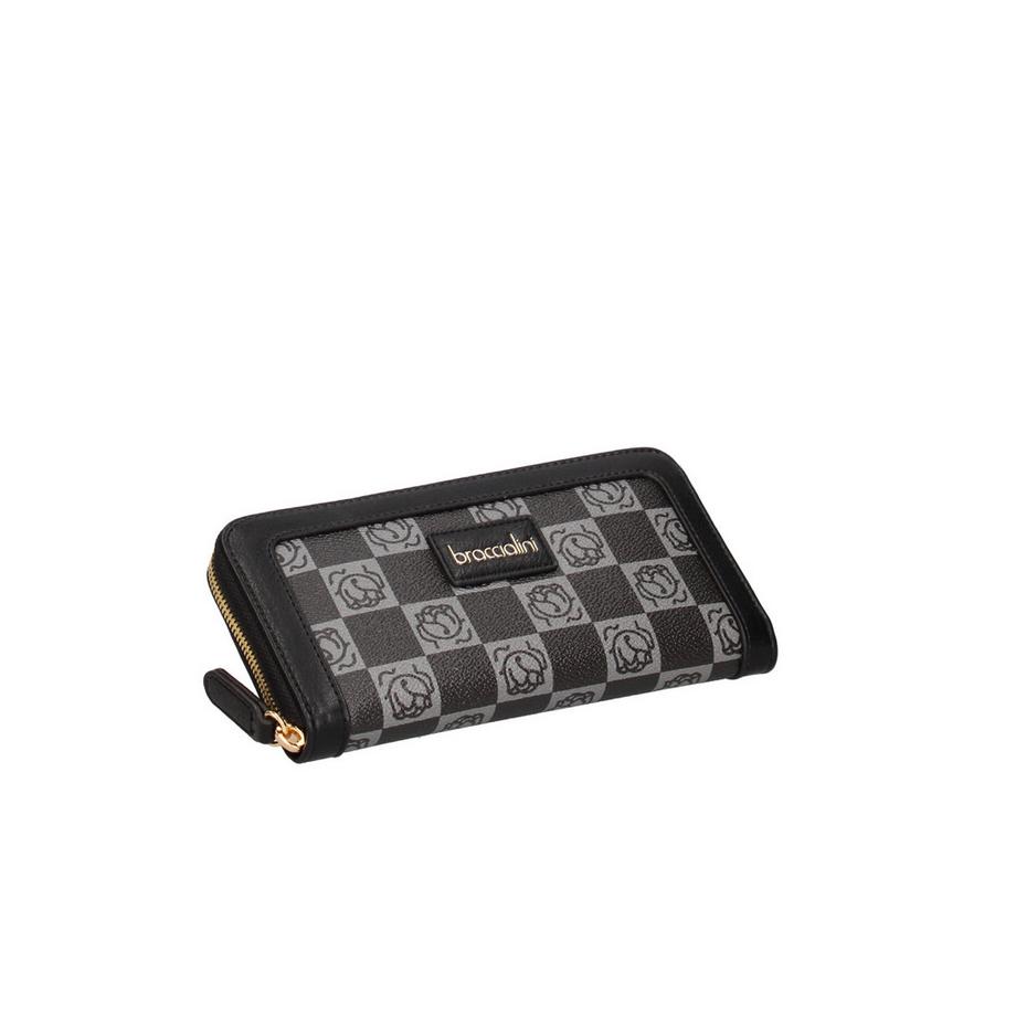 Braccialini Geldbörse Schachbrettmuster Effekt  