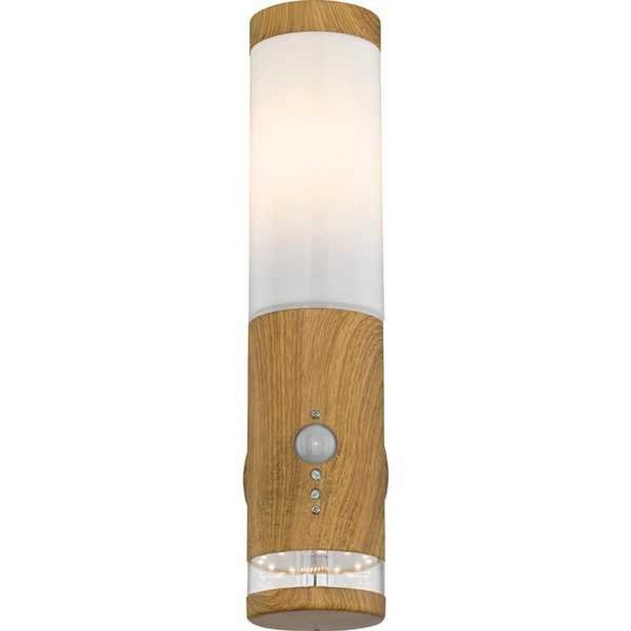 mutoni Lampe d'extérieur Jaicy inox aspect bois 1xE27 LED  