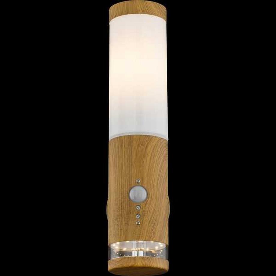 mutoni Lampe d'extérieur Jaicy inox aspect bois 1xE27 LED  