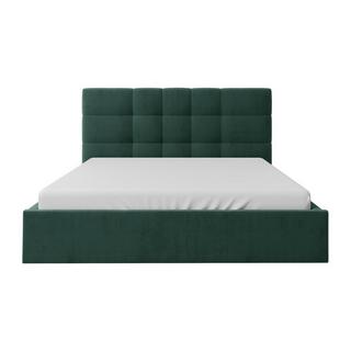 PASCAL MORABITO Lit coffre 180 x 200 cm - Tissu - Vert sapin + Matelas - ELIAVA de Pascal Morabito  