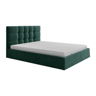 PASCAL MORABITO Lit coffre 180 x 200 cm - Tissu - Vert sapin + Matelas - ELIAVA de Pascal Morabito  