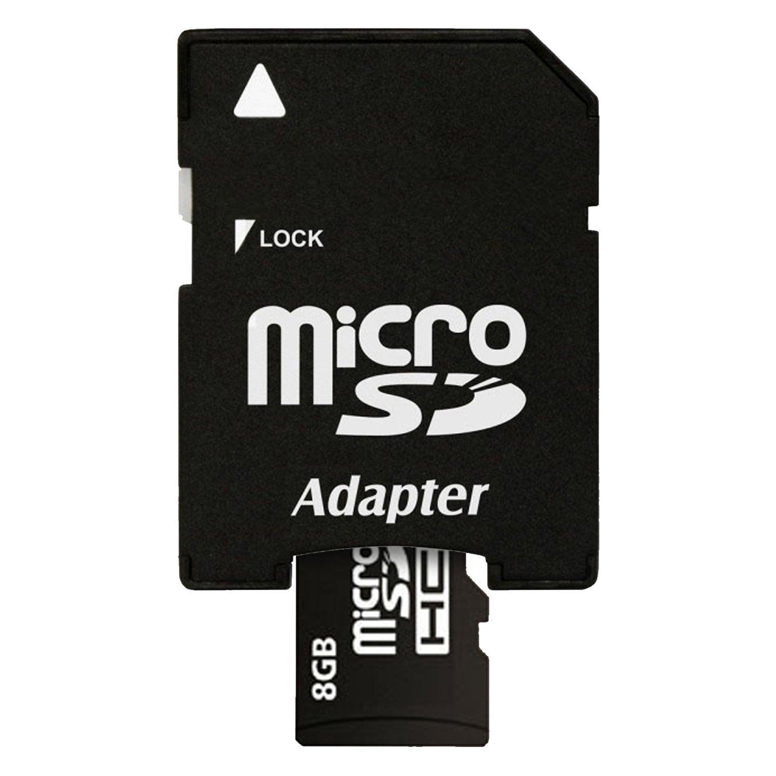 Avizar  Carte Micro-SD 8Go + Adaptateur 