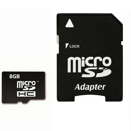 Avizar  Scheda Memoria Micro-SD 8Go + Adattatore 