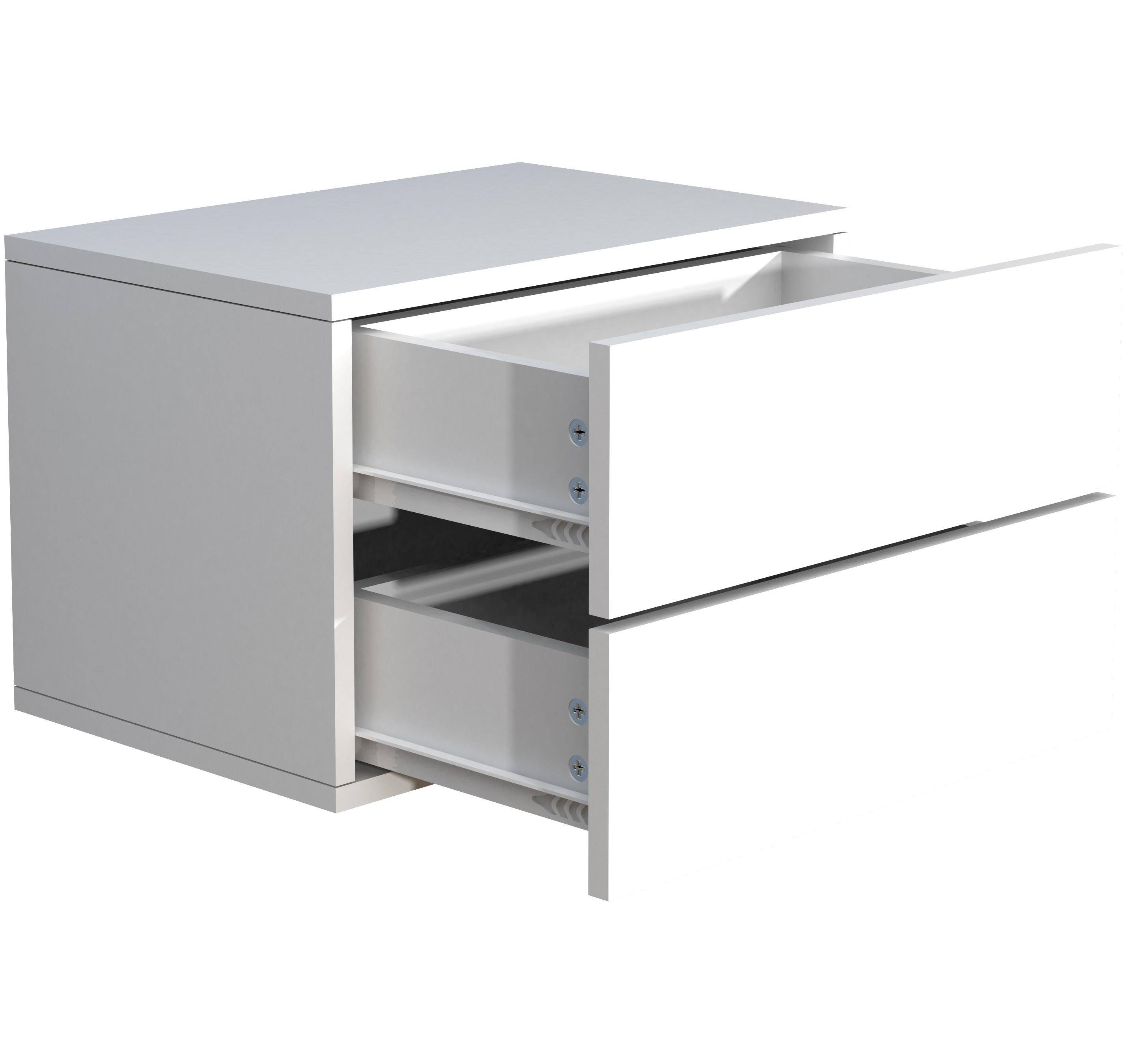 VCM Holz Wandschublade Nachtschrank Wandboard Schublade Konsole Nachttisch Usal L 45 cm  