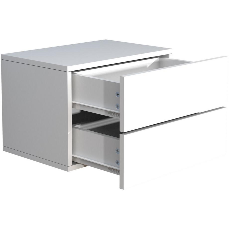 VCM Tiroir mural en bois Table de chevet murale Tiroir Console Table de chevet Usal L 45 cm  