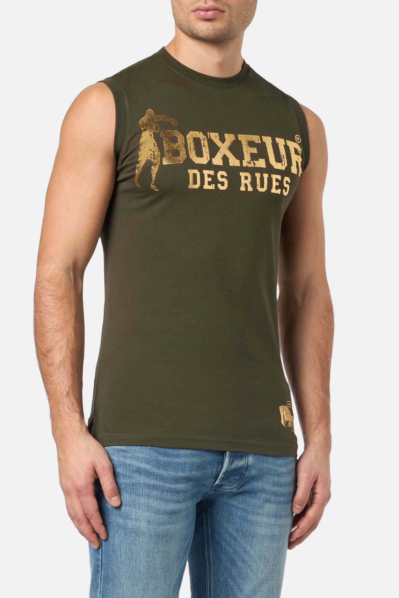 BOXEUR DES RUES  Top Basic Printed Tank Top 