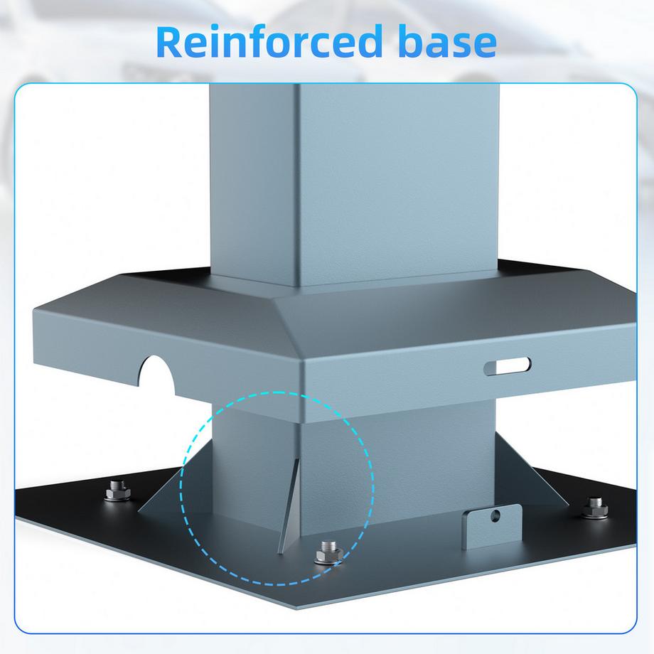 JATRHG  JATRHG Eiffelturm Montageständer - PEDESTAL SINGLE für EV-Ladesäulen eMobility 