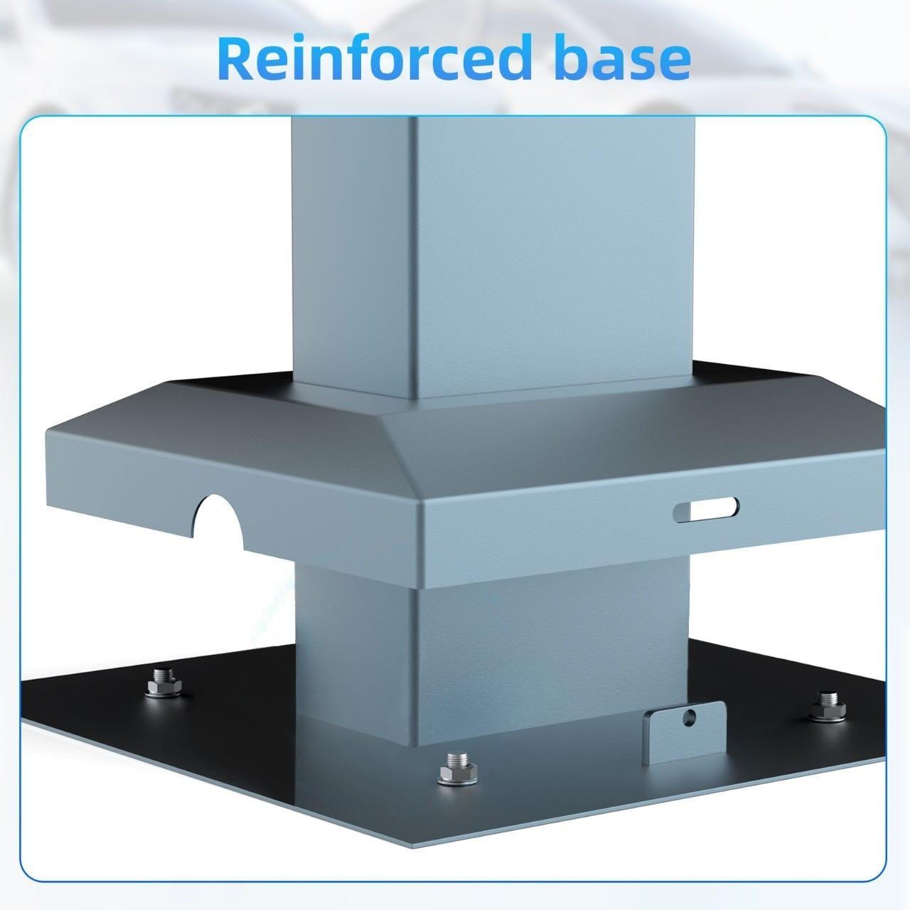 JATRHG  Support de Montage JATRHG Pied Eiffel - PEDESTAL SINGLE pour Borne de Recharge EV eMobility Wallbox 