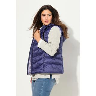 Ulla Popken Gilet Trapuntato Idrorepellente Cappuccio Staccabile Senza Maniche  