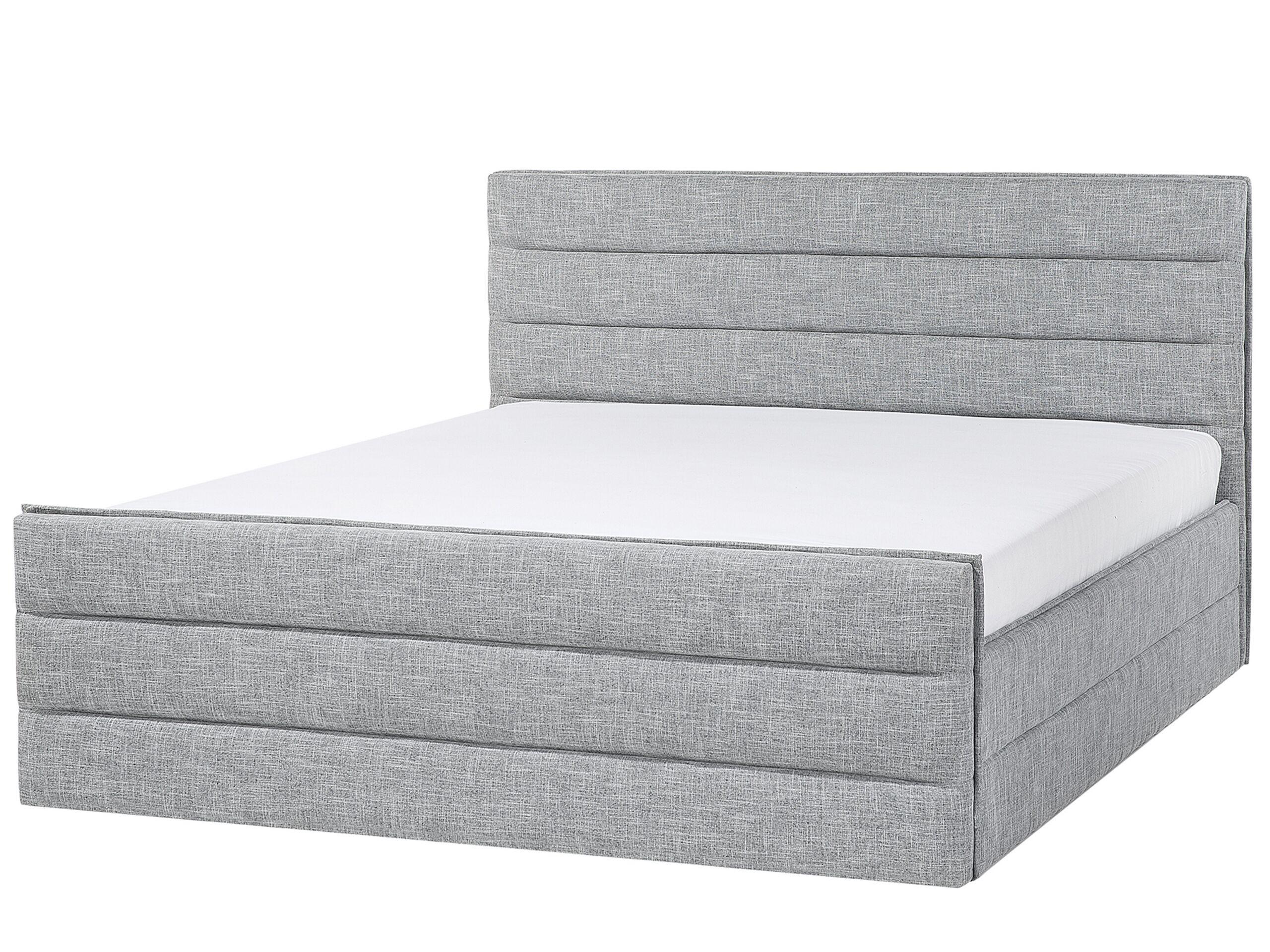 Beliani Bett mit Lattenrost aus Polyester Modern VALBONNE  