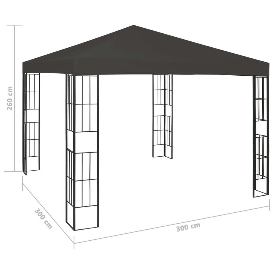 VidaXL Tonnelle tissu  